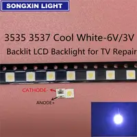 50pcs Diodi TV Retroilluminazione 1W 3V 6v 3535 SMD LED Televisao Bianco Freddo 100lm 3535 3537 fresco Bianco LCD Retroilluminato Retroilluminazione per la Riparazione