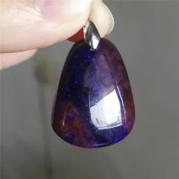

Genuine Natural Sugilite Pendant AAAAA Healing Gems Crystal Water Drop Bead Necklace Natural Stone Pendant 26x19x6mm