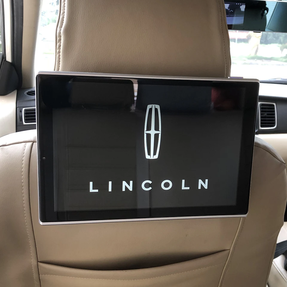

2PCS 11.8 Inch 1920*1080 Touch Screen Car Android 6.0 Headrest Monitor With Bluetooth Rear Seat Entertainment System For Lincoln