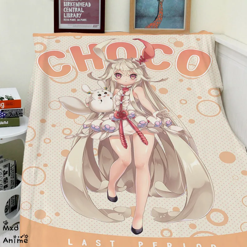 

Japanese Anime LAST PERIOD Soft Flannel Fleece Throw Blanket Decorative Plane Blankets for sofa otaku blanket drop shipping