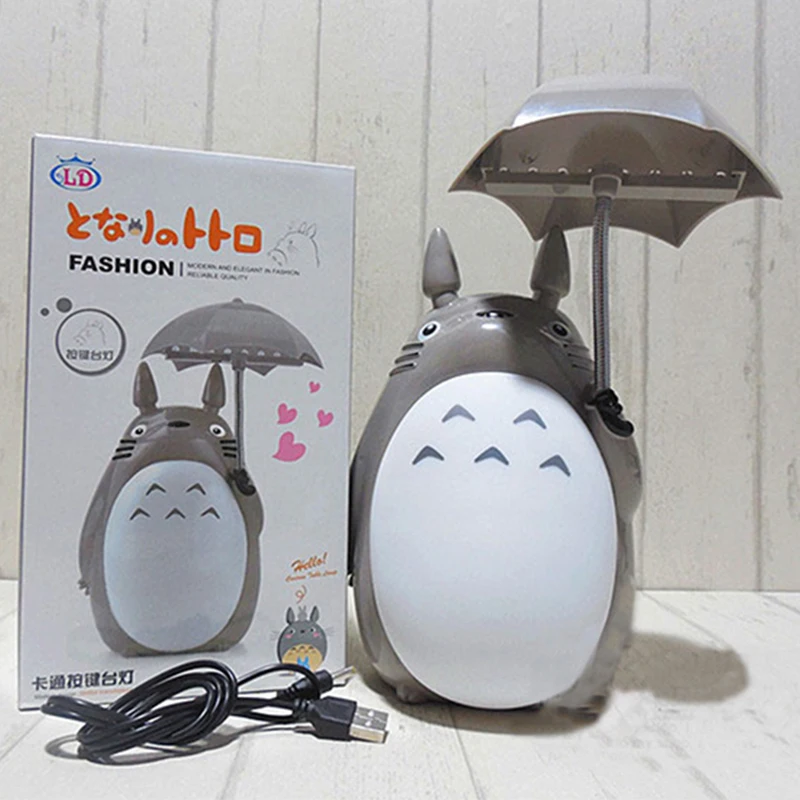 Креативный мультяшный электрический вентилятор USB Swich Miyazaki Hayao Totoro ночник лампа