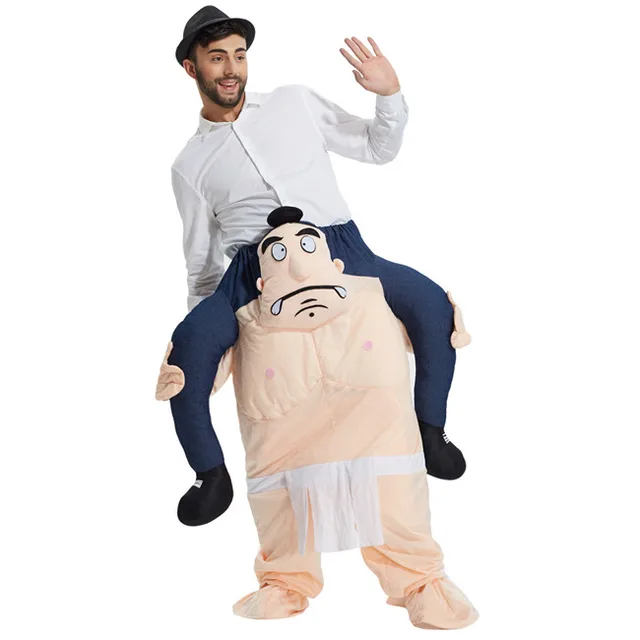 Carry Me piggy back MASCOTTE Sumo Ride on Fancy Dress Costume lottatore del Giappone