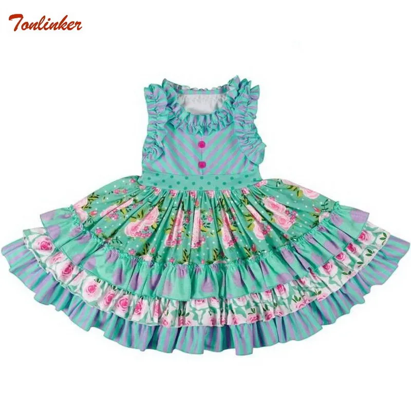 

Girl Infant Children Floral Dress Toddler Baby Summer Floral Dress Ruffle Sleeveless Party Princess Dress For Girls Casual Wear