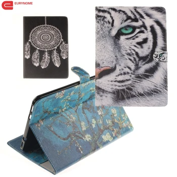 

Case For Ipad Mini 4 Case Wallet Card Cartoon Owl Tiger Pu Leather Stand Cover for Apple Ipad Mini 4 Case Mini4 Screen Film