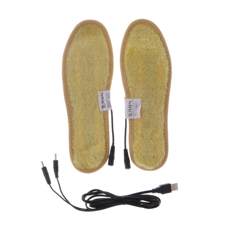 

Heated Shoe Insoles USB Electric Powered Film Heater Feet Warm Socks Pads Foot