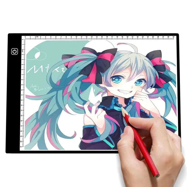 A4 LED Light Box Tracing Drawing Board Art Design Pad Copy Lightbox Day &  Light