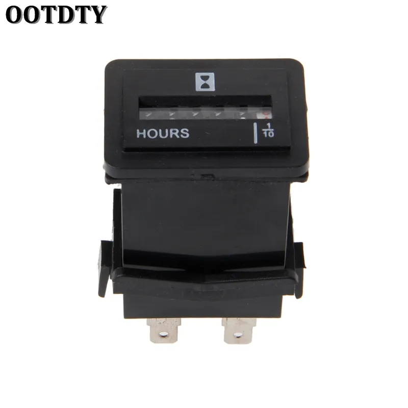OOTDTY New Generator Sealed Hour Meter Counter Tractor Truck Hour Meter