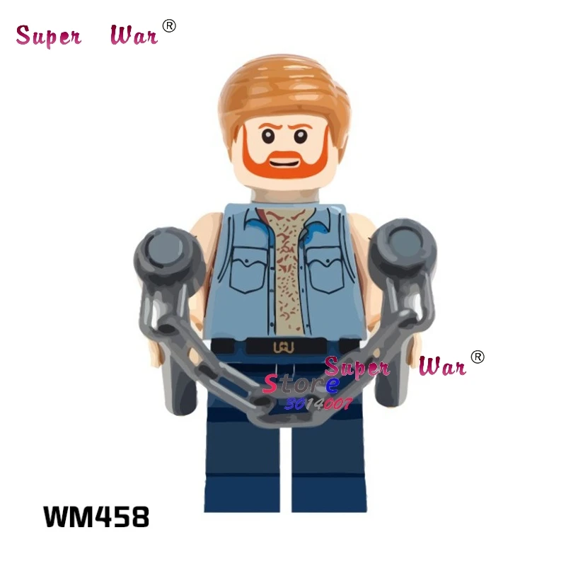 

1PCS model building blocks action figures starwars superheroes Chuck Norris hobby learning Mini Dolls diy toys for children gift