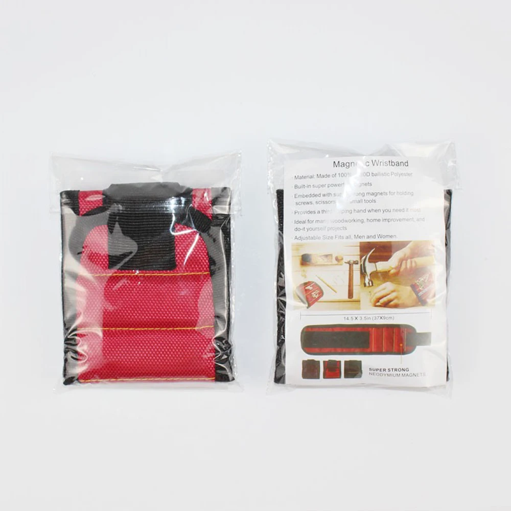 Портативный магнитный браслет Инструменты сумка 1680D магнит ремень винт ногтевые сверла держатель мелких предметов набор инструментов для