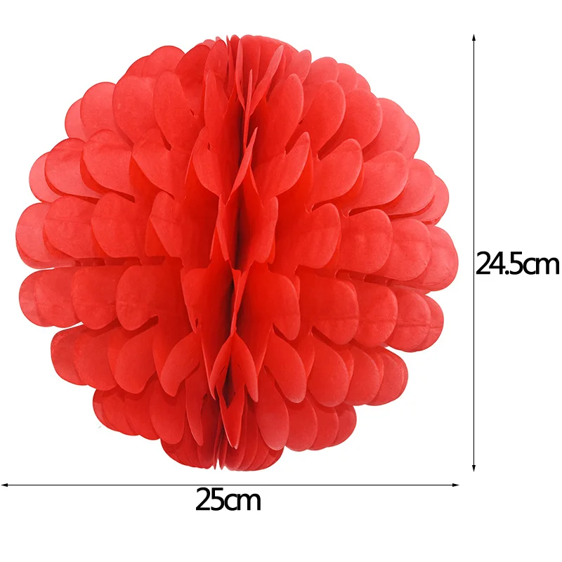 25 см 1 шт/2 шт/5 шт бумажный фонарь в виде цветка шары помпоны для свадьбы День рождения бумажные шарики подвесной декоративный фонарь 8z