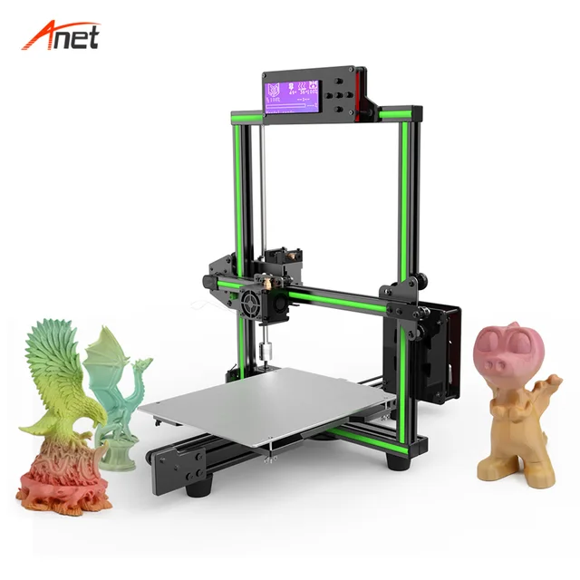 Best Offers Anet E2 Full Metal Impressora 3d Large Printing Size 3d Printer Machine Low Noise High Quality Stampante 3dTiming Belt Pulley