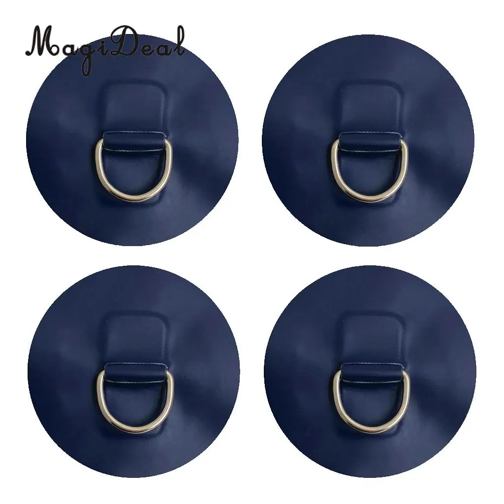 4 Pieces D-ring Pad Patch for Inflatable Boat Raft PVC Raft / Dinghy / Kayak / Canoe / SUP / Surfboard Colorful Accessories