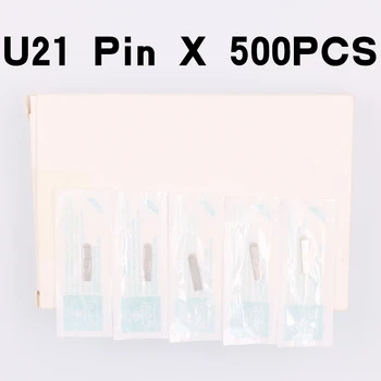 

500 pcs PCD 21 Pin U Shape Permanent Eyebrow Makeup Blades Tattoo Manual Needle For Microblading Embroidery Pen