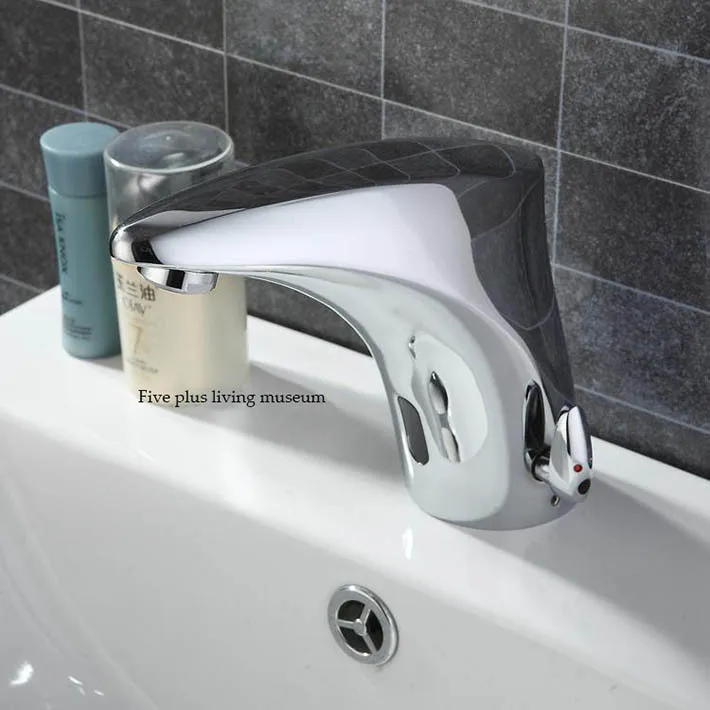 

High quality Cold&hot water integration Automatic Hands Touch Free Sensor Faucet Bathroom Sink Mixer Tap 8950