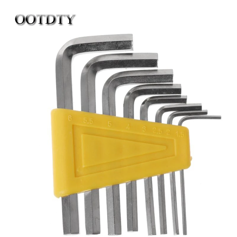

OOTDTY 8pcs Allen Key Hexagon Wrench Tools Set Spanner Screwdriver Kit 1.5mm -6mm Bicycle Cycling Repair Tool DORP SHIPPING