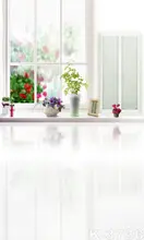 5ft*7ft For Children Kids Baby Photograph Studio Art Photos Background Backdrops Fresh Clear Floor Tile Stand Wall Plants Flower