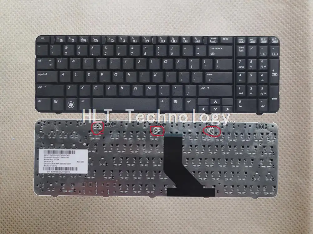 Оригинальная и новая черная клавиатура для HP CQ60-200 202 204 208 217 420 410 224 225 110 хорошая