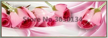 

Full Square 5D Diamond Painting Cross Stitch Kits Red Rose Rhinestones Needlework Diamond Embroidery Round Diamond Decorative