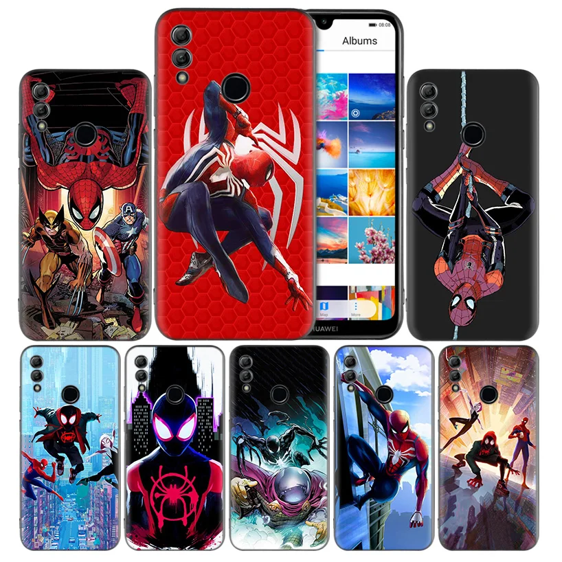 

Spider Man Marvel Silicone Case Cover for Huawei Honor 8X 8C 8A 8S 10 10i Lite Play V20 Y9 Y7 Y6 Y5 Prime 2018 2019
