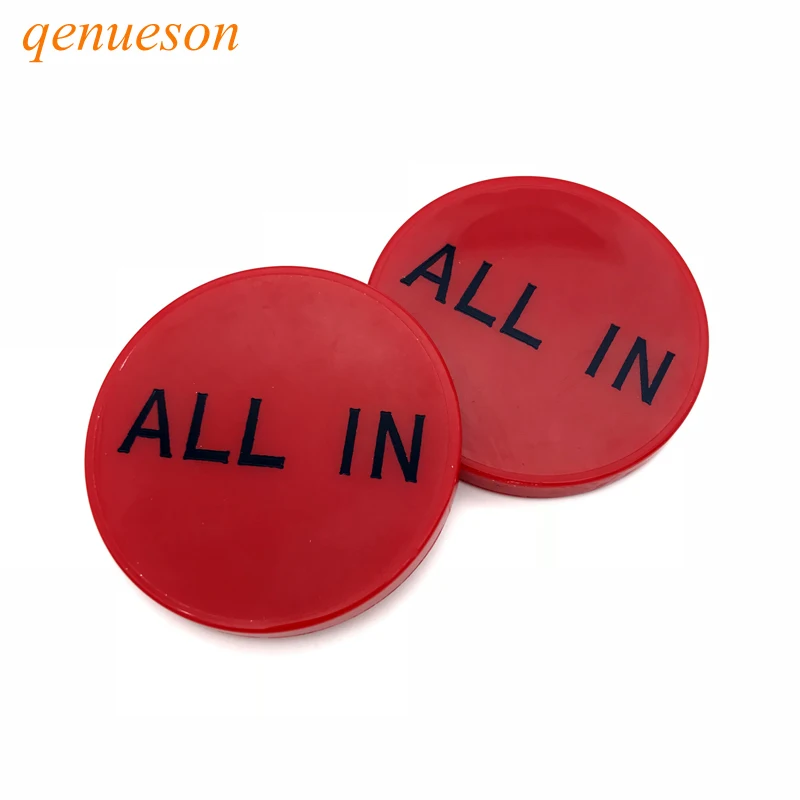 

New Hot Texas ALL In Texas Hold'em Melamine Delta ALL IN Full Pressure Village Code Double-sided Poker Cards Red Black qenueson