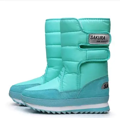 New Thick Scottish font b Tartan b font thickening thermal Tube Snow Boots outdoor Women Winter