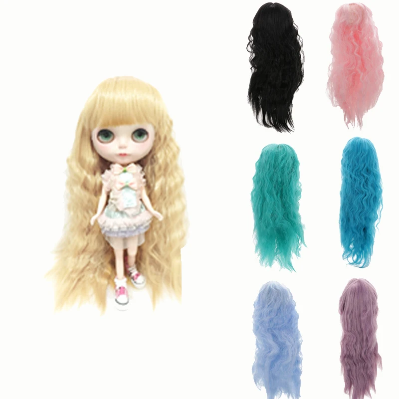 

Wholesale DIY Cute Sweet Middle Parting Curly Hair Wig Hairpiece for 1/6 BJD SD Doll Toy Party Accessory Dolls Hair Replacement