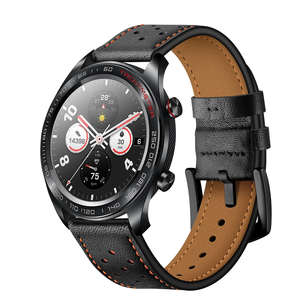 YHNUJM спортивный наручный браслет 22 мм кожаный ремешок для Honor Watch Magic на