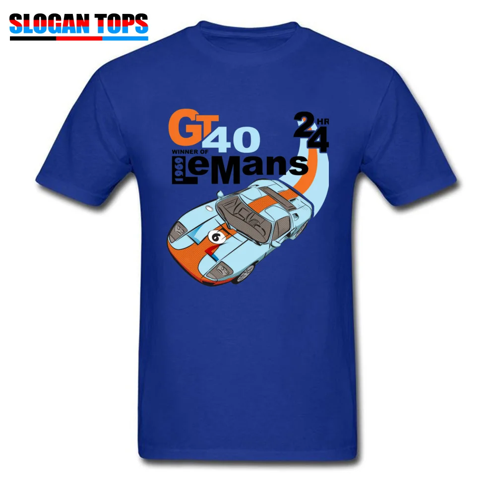 Casual Cotton Tops Shirt for Men Cool Tshirts Classic Company Round Collar T Shirt Short Sleeve Wholesale NEW Classic Ford GT40 T shirt 23562 blue