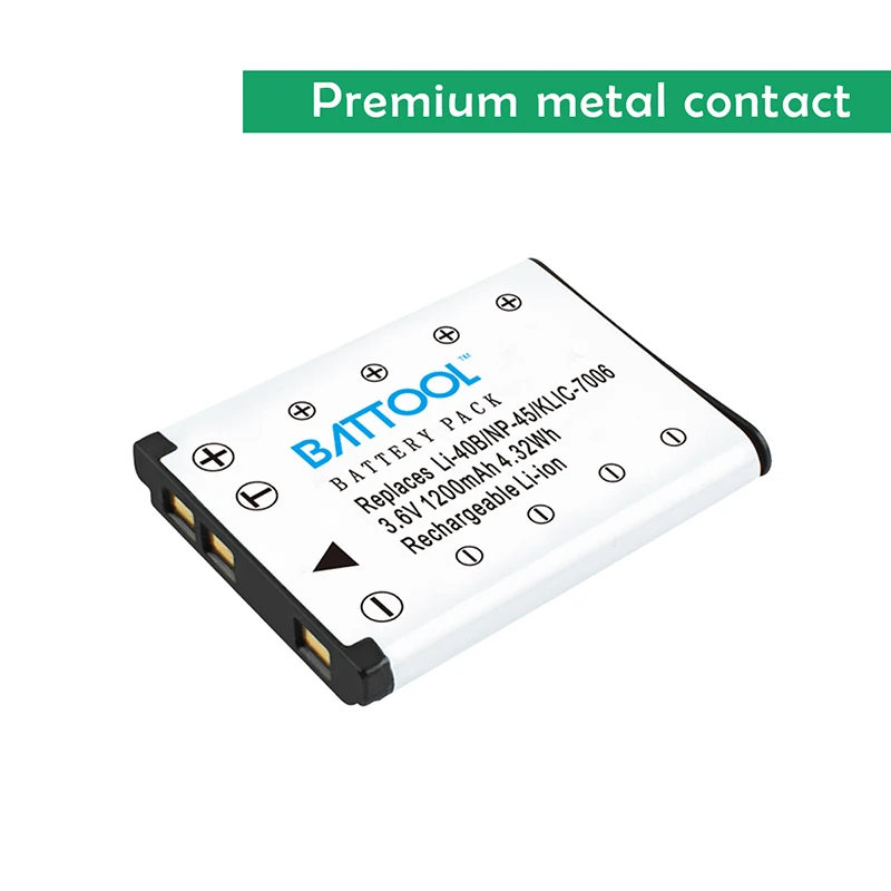 Batería premium para olympus li-40b x-935