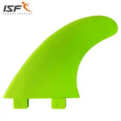 Insurfin матовая серфинга FCS Совместимость ласты набор (3) surf Плавники quilhas pranchas де G5 Зеленый Нейлон fin