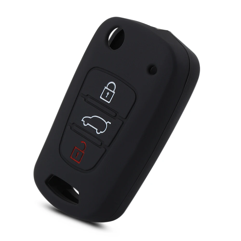 

Silicone Key Cover Car Keychain For Remote Control For KIA RIO K2 K5 Sportage R forte CERATO accessories