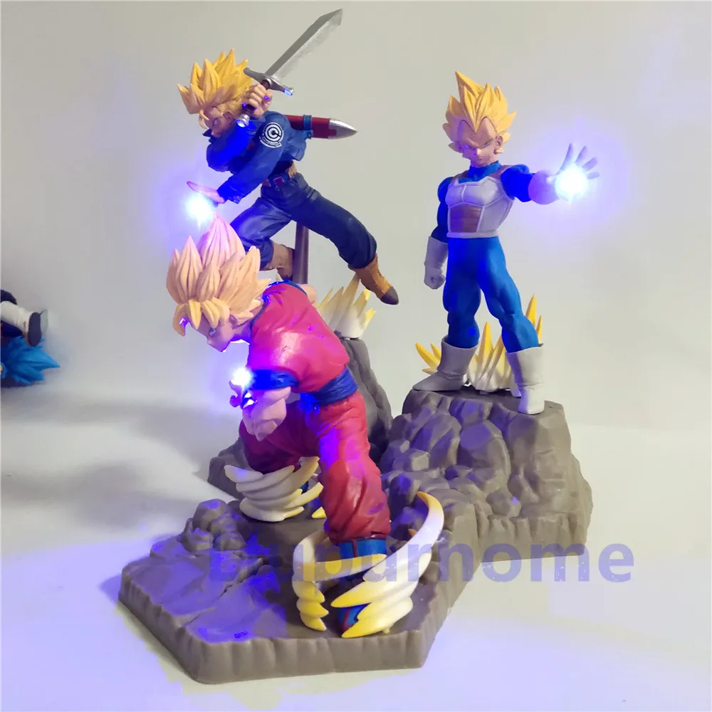 Lampara Dragon Ball Z Goku Vegeta trunks Супер Saiyan игрушки аниме Dragon Ball настольная лампа декор Освещение Сон Гоку светодиодный ночник