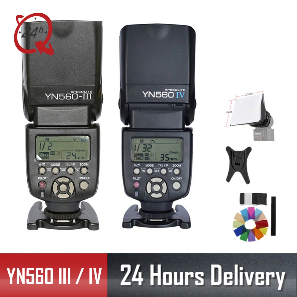 

YONGNUO Original YN 560 III IV Wireless Master Flash Speedlite for Nikon Canon Olympus Pentax DSLR Camera Flash Speedlite