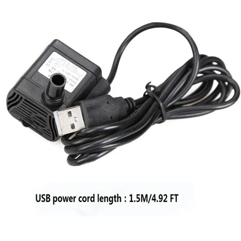 USB мини погружной водяной насос для аквариума рыбный фонтан небольшой аквариум