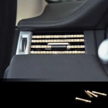 

16pcs Silver / Gold Diamond Style car accessories Front Air Outlet Vent Stripe Cover Trim For Range Rover Evoque RRE 2012-2018