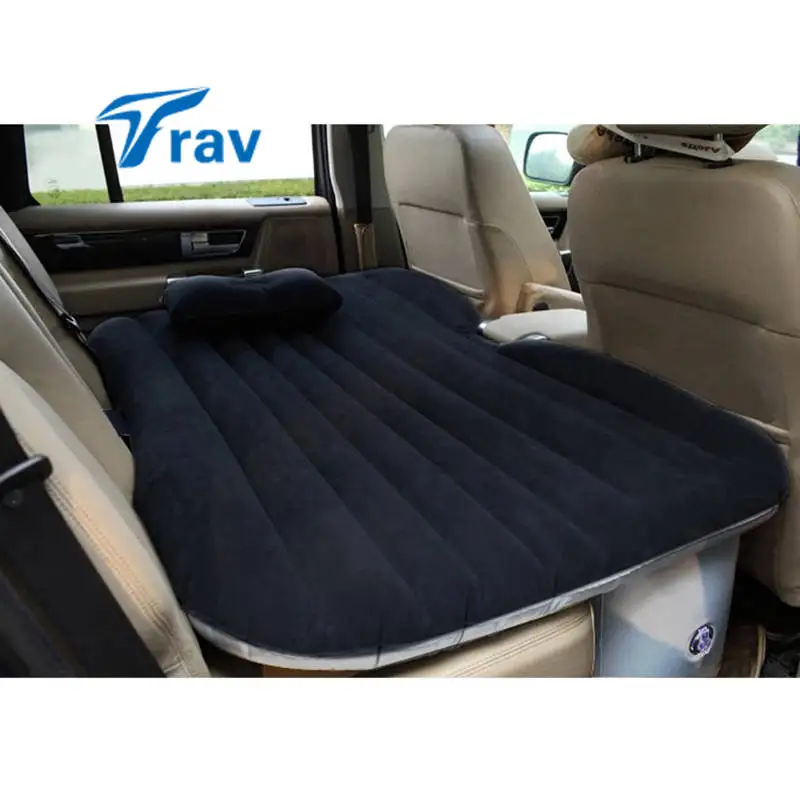 Car Air Mattress Travel Bed Flocking Inflatable Car Bed For Camping Car