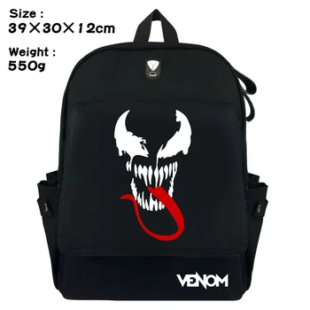 

New Film Venom Backpack Spider-Man Backpack Book Bag for Men Backpacks Laptop Shoulders Bag Children Schoolbag Teenagers Mochila