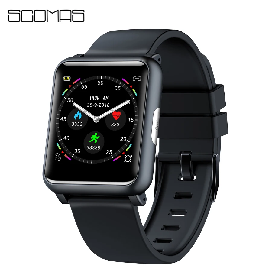 

SCOMAS H9 Smart Watch Men 1.3"IPS PPG+ECG Blood Pressure Heart Rate Monitor Smartwatch For iPhone Huawei Xiaomi Samsung