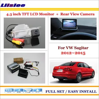 

Liislee For Volkswagen Sagitar (China) 2012~2015 In Car 4.3" Color LCD Monitor + Car Rear Camera = 2 in 1 Park Parking System