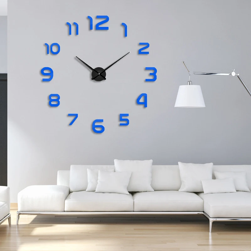 2020 новые часы настенные Horloge 3d Diy акриловые зеркальные наклейки украшение дома