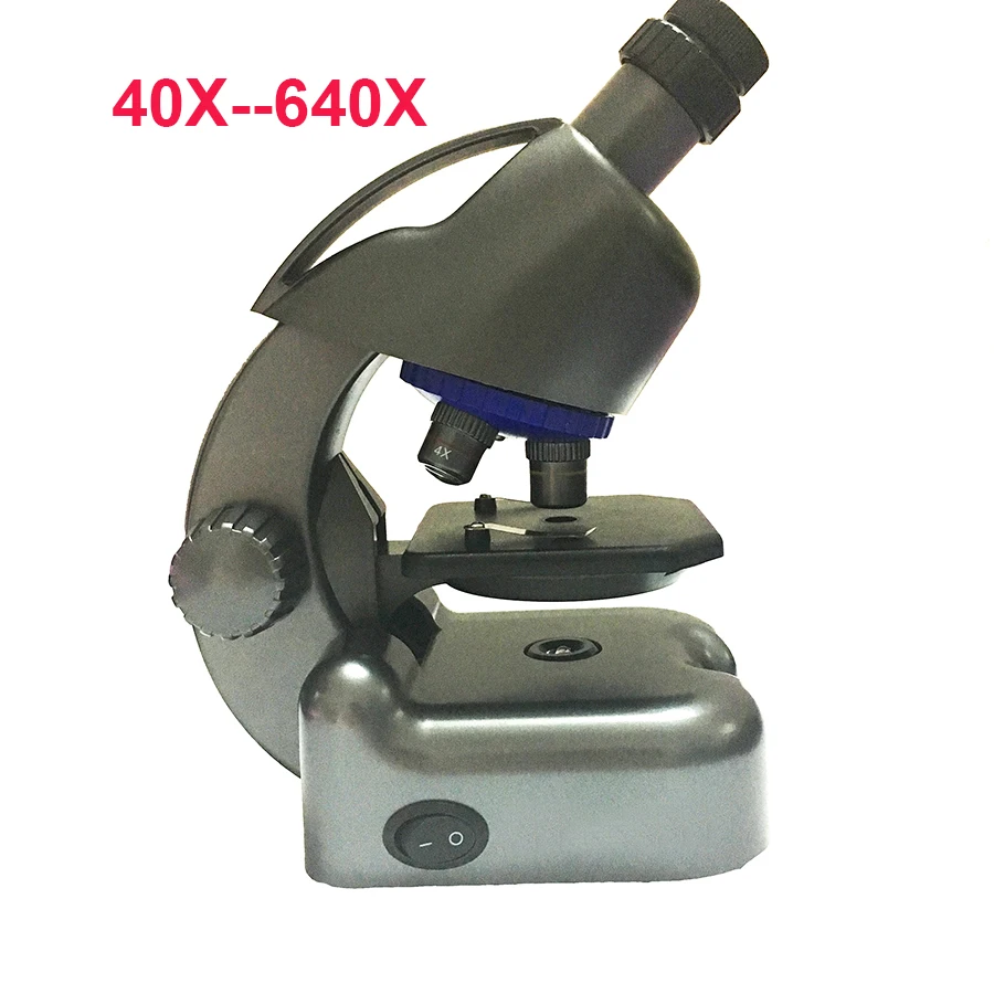 

Electronic Microscope Biological Microscope 40X-640X Student Educational Lab use Monocular Microscope +three objective lens