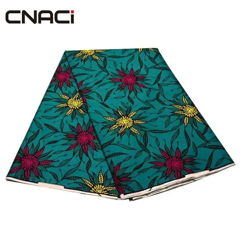 

CNACI Free Shipping Ankara Fabric African Real Wax Print Tissu Wax African Batik Fabric 6 Yards/Bag African Print Ankara Fabric