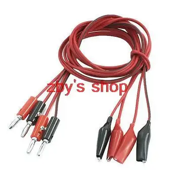 

Multimeter Power Supply Alligator Clip to Banana Plug Test Lead Cable 1M 2 Pair