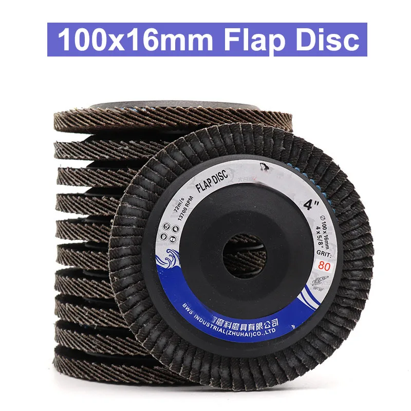 100mm Flap Wheels Grinding Sanding Discs 60//80//120//240//320 Grit Angle Grinder US