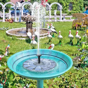 

Hot Sale Floating Solar Garden Fountain 180L / H Submersible Brushless Water Pump Bird Bath Garden Pond Watering Decor 14500 B