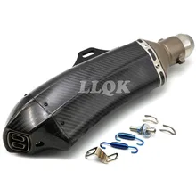carbon fiber exhaust pipe Akrapovic motorcycle exhaust pipe muffler for yamaha ybr 125 2005-2008 XJR1300 2003 XJR 1300 03
