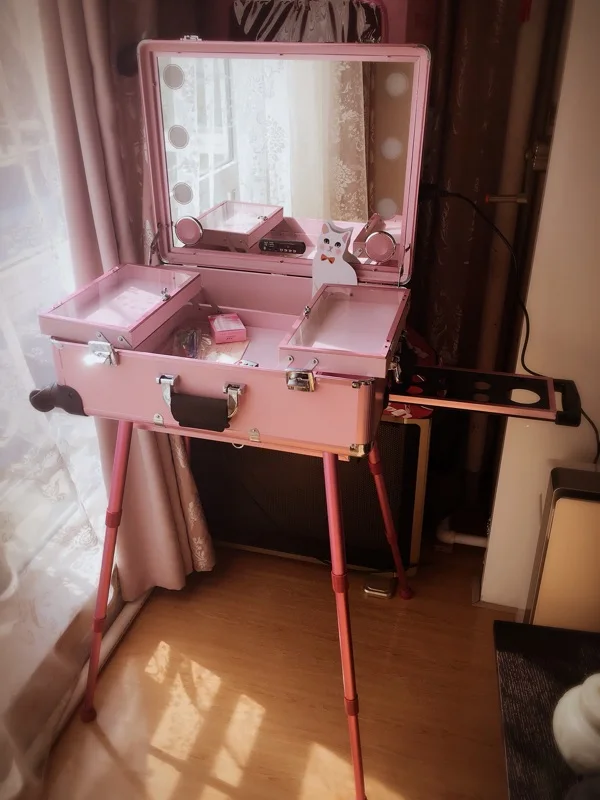 2016 Новый большой светодиодный косметический чехол с подсветкой и мультимедийной