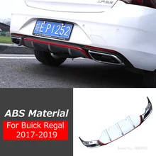 For Buick Regal ABS Plastic Rear Lip Spoiler Diffuser Bumper Guard Protector Skid Plate Cover Car Styling 1Pcs