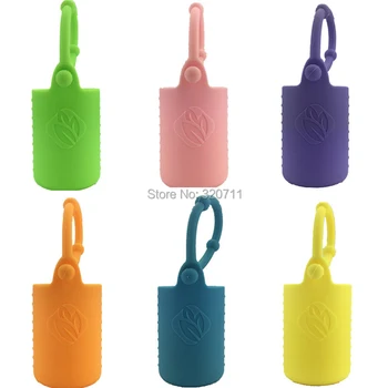 

50pcs Essential Oil Bottle Case Cover Storage Box Protector Silicone Protective Carrying Holder 6 Color for Choose