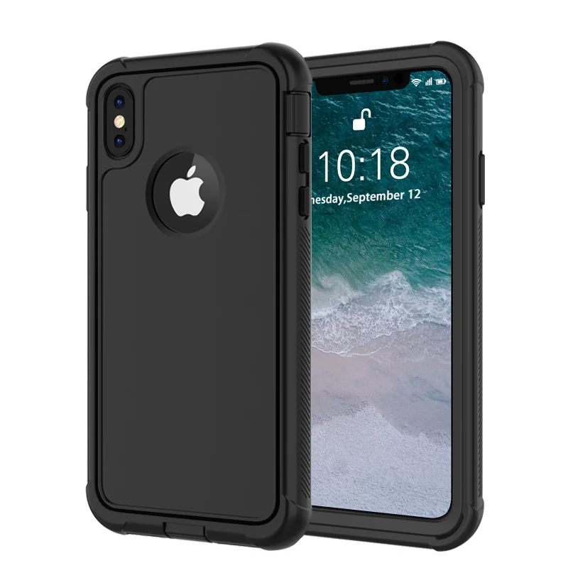 

For iPhone X XS Shockproof case life Water Dirt Snow Proof Protection for iPhone 5.8 inch With Touch ID Case Cover